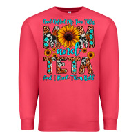 Cardinal god gifted me two titles mom and teta and i rock t Premium Sweatshirt - JahusDesignShop