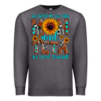 Charcoal Heather god gifted me two titles mom and teta and i rock t Premium Sweatshirt - JahusDesignShop
