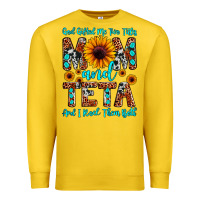 Lemon god gifted me two titles mom and teta and i rock t Premium Sweatshirt - JahusDesignShop