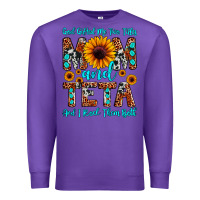 Purple god gifted me two titles mom and teta and i rock t Premium Sweatshirt - JahusDesignShop