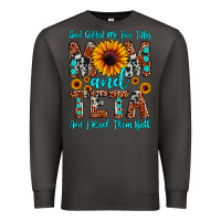 Smoke god gifted me two titles mom and teta and i rock t Premium Sweatshirt - JahusDesignShop