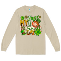 Mushroom my 1'st st patrick's day Long Sleeve Tee - FaDigitalArtStudio