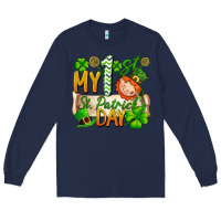 Navy my 1'st st patrick's day Long Sleeve Tee - FaDigitalArtStudio