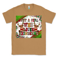 Toasted Coconut just a girl who loves reindeer Classic Tee - CowGirlArtShop