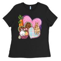 Black Easter hearts Easter Day Ladies Tee - HowdyJamesFarm