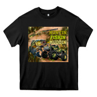 Black huntin fishin muddin Heavy Core Tee - TumblerDesignByShophia
