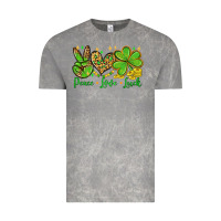 Cloud Rock St. Patrick's Day Peace love luck Vintage Tee - OliviaCreatesArt