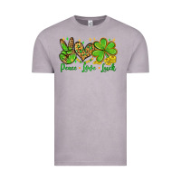 Vintage Zinc St. Patrick's Day Peace love luck Vintage Tee - OliviaCreatesArt