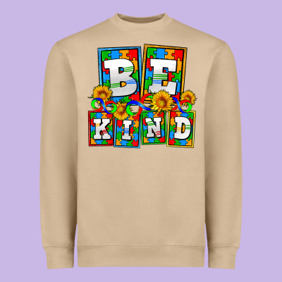 Bee Kind Autism Heavyweight Sweatshirt Designed By Adodesignshop