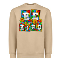 Mushroom bee kind autism Heavyweight Sweatshirt - AdoDesignShop