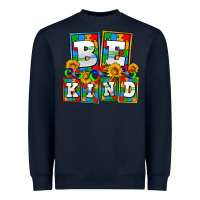 Navy bee kind autism Heavyweight Sweatshirt - AdoDesignShop