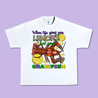 When Life Gives You Lemons Boil Some Crawfish Urban Heavy Tee Designed By Fadigitalartstudio