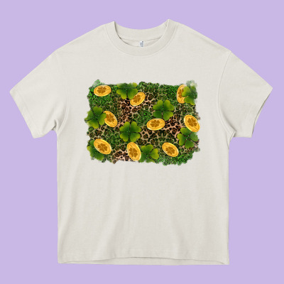 St Patricks Day Background Heavy Core Tee Designed By Ranaportraitstore