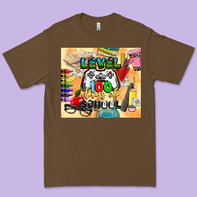 Level 100 Days Of School Premium Tee Designed By Cowgirlartshop