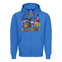 True Royal happy halloween coffee cups Zipper Hoodie - AdoDesignShop