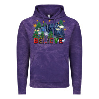 Cloud Purple believe polar express christmas trees Vintage Hoodie - FaDigitalArtStudio