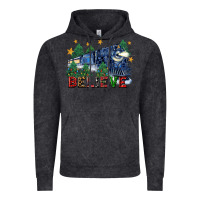 Vintage Black believe polar express christmas trees Vintage Hoodie - FaDigitalArtStudio