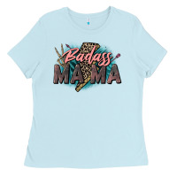 Baby Blue Badass Mama Mother's Day png sublimation design do Ladies Tee - CowGirlArtShop