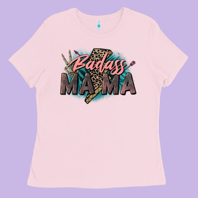 Badass Mama Mother's Day Png Sublimation Design Do Ladies Tee Designed By Cowgirlartshop