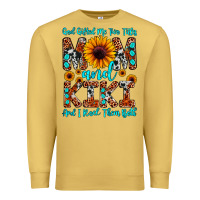 Antique Gold god gifted me two titles mom and kiki and i rock t Premium Sweatshirt - JahusDesignShop