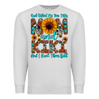 Dove Grey god gifted me two titles mom and kiki and i rock t Premium Sweatshirt - JahusDesignShop