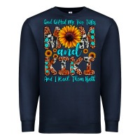 Navy god gifted me two titles mom and kiki and i rock t Premium Sweatshirt - JahusDesignShop