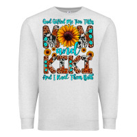 Oatmeal Heather god gifted me two titles mom and kiki and i rock t Premium Sweatshirt - JahusDesignShop