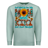 Seafoam god gifted me two titles mom and kiki and i rock t Premium Sweatshirt - JahusDesignShop