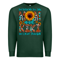 Sports Green god gifted me two titles mom and kiki and i rock t Premium Sweatshirt - JahusDesignShop