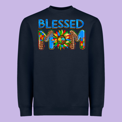 Blessed Mom Autism Heavyweight Sweatshirt Designed By Adodesignshop