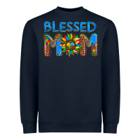Navy blessed mom autism Heavyweight Sweatshirt - AdoDesignShop