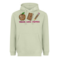 Matcha teach love inspire leopard Heavyweight Hoodie - AdoDesignShop