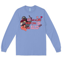 Colony Blue sloth why fall in love when you can fall asleep Long Sleeve Tee - FaDigitalArtStudio