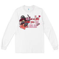 White sloth why fall in love when you can fall asleep Long Sleeve Tee - FaDigitalArtStudio