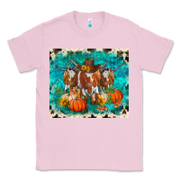 Bubblegum Pink fall longhorn cows Classic Tee - RanaPortraitStore