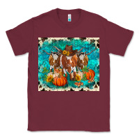 Burgundy fall longhorn cows Classic Tee - RanaPortraitStore