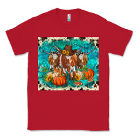 Red fall longhorn cows Classic Tee - RanaPortraitStore
