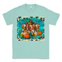 Seafoam fall longhorn cows Classic Tee - RanaPortraitStore