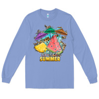 Sweet Summer Watermelon Pineapple Fruits Long Sleeve Tee | Teevron