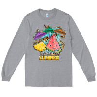 Heather Grey sweet summer watermelon pineapple fruits Long Sleeve Tee - RanaPortraitStore