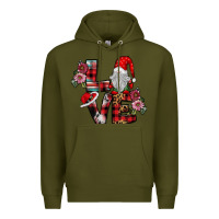 Army Green Love Gnome Premium Hoodie - SublimationCraftShop