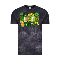 Cloud Black St. Patrick's Lucky vibes Vintage Tee - OliviaCreatesArt