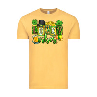 Vintage Mustard St. Patrick's Lucky vibes Vintage Tee - OliviaCreatesArt