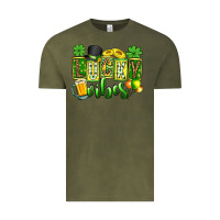 Vintage Olive St. Patrick's Lucky vibes Vintage Tee - OliviaCreatesArt