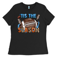 Black Tis the season lightning bolt Ladies Tee - HowdyJamesFarm