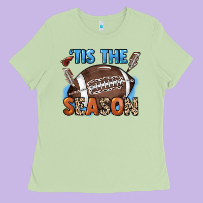 Tis The Season Lightning Bolt Ladies Tee Designed By Howdyjamesfarm