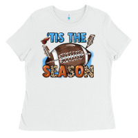 White Tis the season lightning bolt Ladies Tee - HowdyJamesFarm