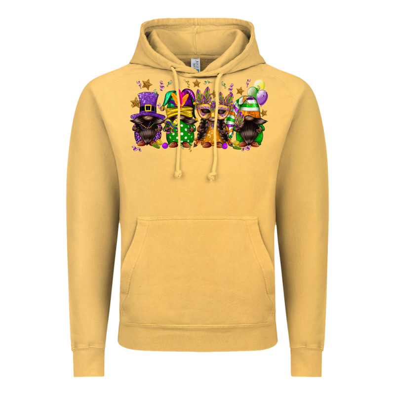Mardi Gras Afro Gnomies Vintage Hoodie by FaDigitalArtStudio | Teevron