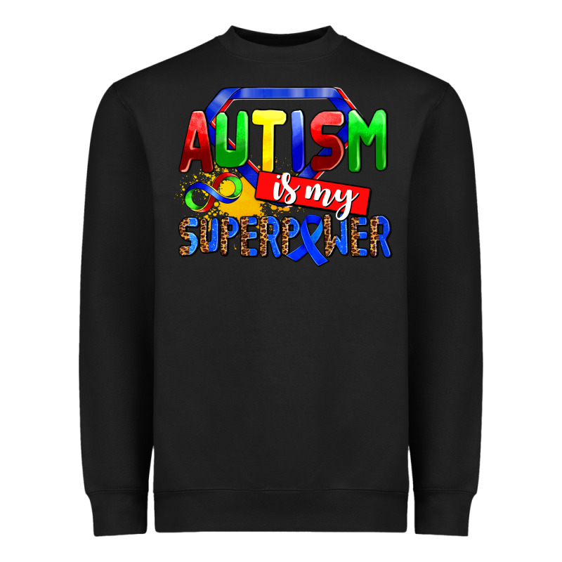 Autism Is My Superpower Heavyweight Sweatshirt by AdoDesignShop | Teevron