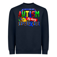 Navy autism is my superpower Heavyweight Sweatshirt - AdoDesignShop